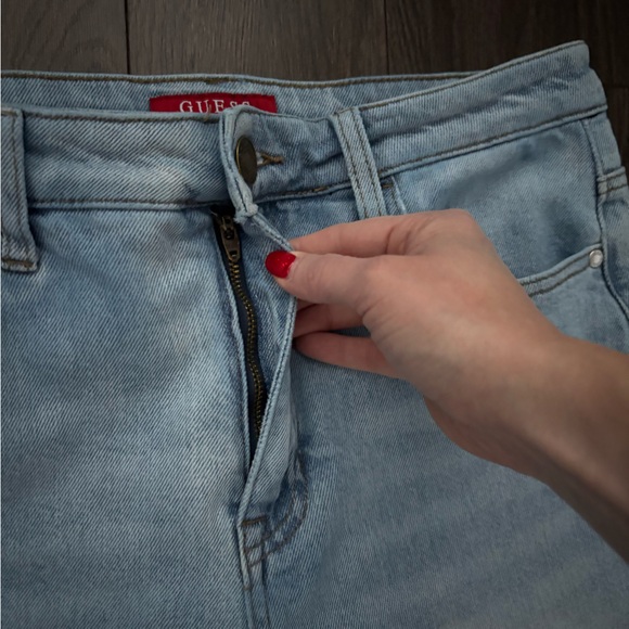 GUESS Ultra High-Rise Straight Ankle Leg Jeans Size 29 - Picture 7 of 12